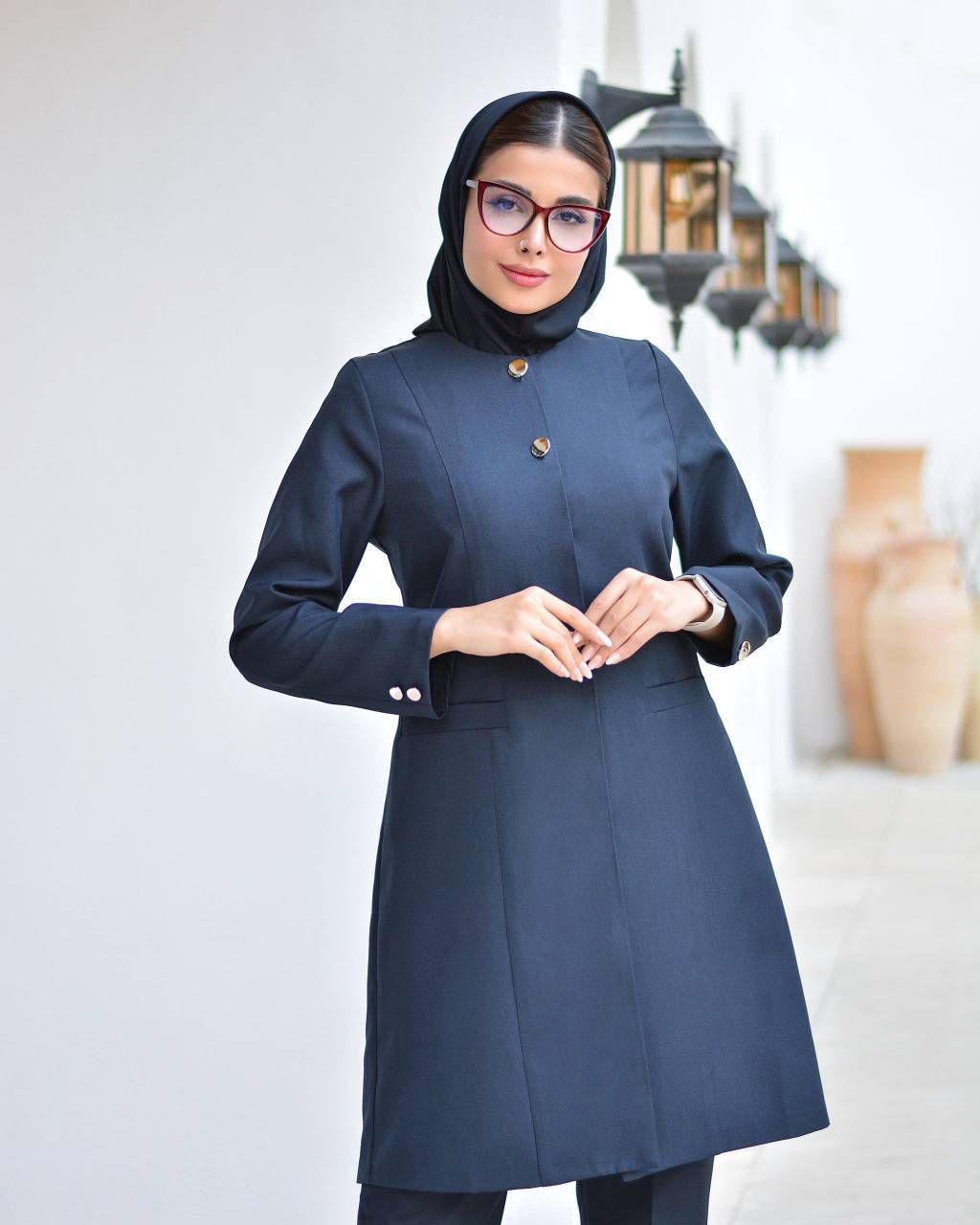 مانتوشلوار زنانه اداری ساغرپارچه پرشیاباکیفیت