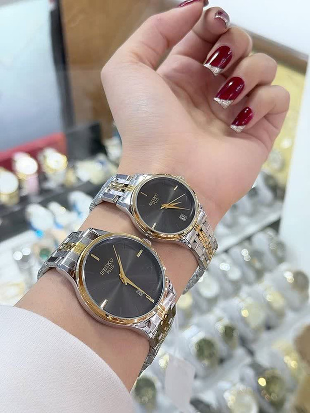 ساعت مچی ست زنانه مردانه مارک سیکو استیل رنگ ثابت