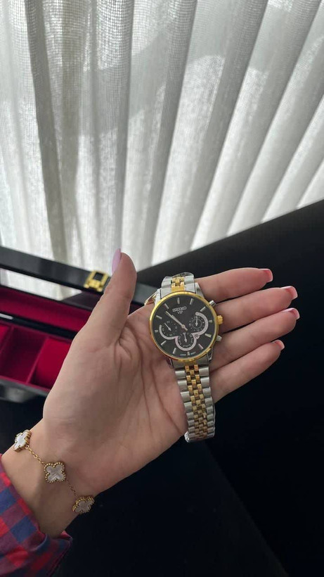 ساعت زنانه مردانه سیکوvipدارای روز شمارطرح کرنوگراف موتور کوارتز