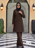ست مانتووشلواراداری زنانه مدل مرجان پارچه مازارتی سوپر اعلا